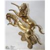 Image 3 : BRASS HORSES STATUE