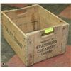 Image 2 : EVANSBURG CREAMERY WOODEN CRATE.