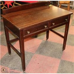 ANTIQUE 1906 WRITING DESK W/ 2 DRAWERS FROM ROYAL