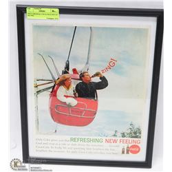 10X13 ORIGINAL COCA COLA POP UP AD 1962.