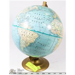 VINTAGE TERRESTRIAL 9" GLOBE.