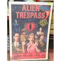 VINTAGE ALIEN TRESPASS MOVIE POSTER.
