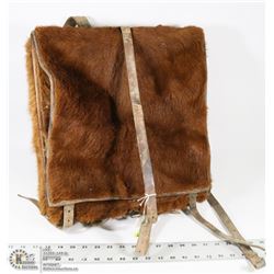WWII SWISS MILITARY HIDE BACKPACK.