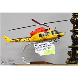 ALL WOOD HELICOPTER BELL CH-146 GRIFFEN.