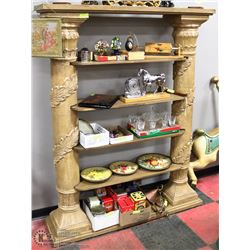 GRAND COLUMNS SHELF / ROOM DIVIDER OF FAUX STONE