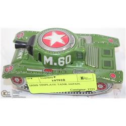 1950S TINPLATE TANK JAPAN.