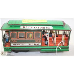 1950S TINPLATE JAPAN STREET CAR TROLLEY.