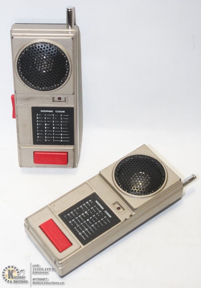 SET OF VINTAGE MORSE CODE WALKIETALKIES BOTH