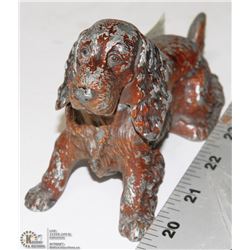ANTIQUE CAST IRON DOG LIGHTER WITH STRIKER