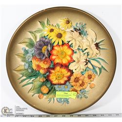 VINTAGE WH BOSSONS HAND PAINTED WALL PLAQUE