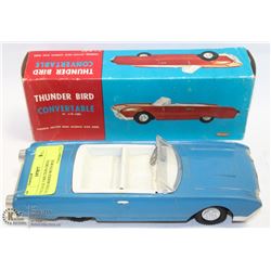 VINTAGE FRICTION DRIVE THUNDERBIRD WITH BOX.