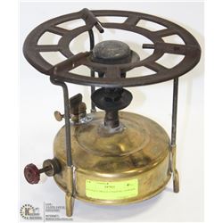 ANTIQUE BRASS CAMPFIRE BURNER.