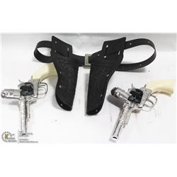 VINTAGE PONYBOY CAP GUNS WITH HOLSTER,