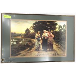 FARMERS WIVES  FRAMED PRINT 28"X18"