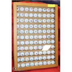 99 GOLF BALLS FRAMED SET OF TEAMS
