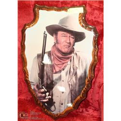 JOHN WAYNE WOOD WALL HANGING