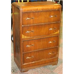 4 DRAWER WOOD  DRESSER