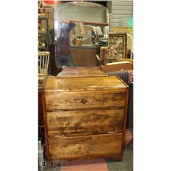 SOLID WOOD ANTIQUE 3 DEEP-DRAWER