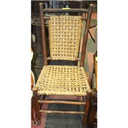 PRIMITIVE WOVEN CHAIR