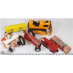 ESTATE BOX OF VINTAGE TOYS INCL TONKA