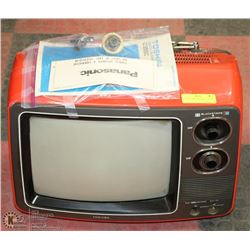 1970S TOSHIBA ORANGE TV (WORKS)