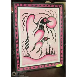 OIL ON CANVAS NATIVE ART "MY TWO SISTERS" BY