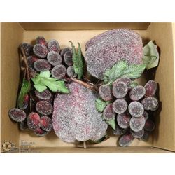 VINTAGE ICY SUGAR CRYSTAL ARTIFICIAL FRUIT