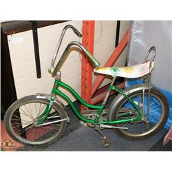1970S CCM HUSTLER GIRLS BANANA SEAT BIKE.