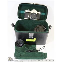 PENTAX ASAHI SPOTMATIC CAMERA WITH ATTACHMENTS