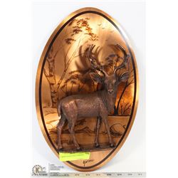 COPPER 3D DEER WALL HANGING