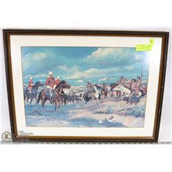 RCMP PICTURE FRAMED 25"X19"