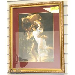 YOUNG LOVE PAINTING FRAMED 22"X18"