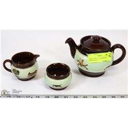 TEA POT WITH CREAM AND SUGAR DENBY DERBY
