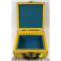 VINTAGE WOODEN TELEPHONE COMPANY BOX