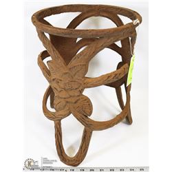 CAST IRON PLANT STAND 14"X10".