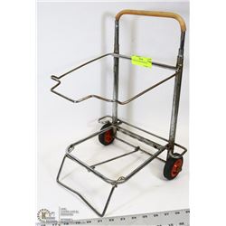 VINTAGE LUGGAGE WHEELER.