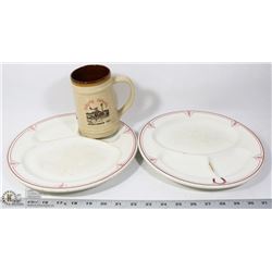 LOT WITH CALGARY ALBERTA POTTERY STEIN AND 2