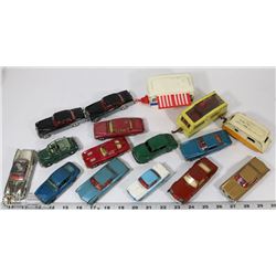 LARGE FLAT WITH DINKY AND CORGI DIE CAST INCL