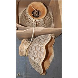 2 ANTIQUE HANGING LAMPS