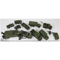 FLAT OF ARMY GENUINE DINKY TOYS MADE BY MECCANO