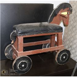 VINTAGE ROLLING HORSE
