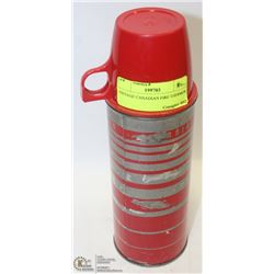 VINTAGE CANADIAN FIRE THERMOS.