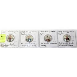 FOUR 1945-46 BELLOGS CEREAL DC COMIC BOOK