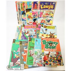 BOX FULL OF VINTAGE COMIC BOOKS, DISNEY & MORE.