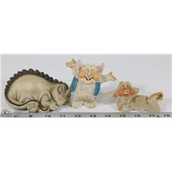 LOT OF KRYSTONIA FIGURINES INCL GRUZZI #2301,
