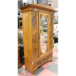 ANTIQUE WOOD CABINET BASE 18"X44"X20"H