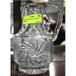 ANTIQUE PINWHEEL CRYSTAL PITCHER