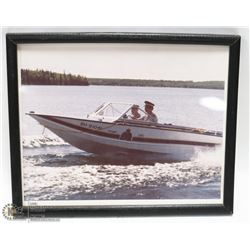 VINTAGE RCMP BOAT PHOTO