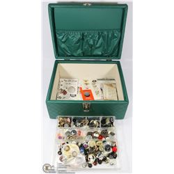 VINTAGE TRAVEL SEWING BOX