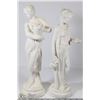 Image 1 : SET OF 2 GRECIAN 15"H STATUES